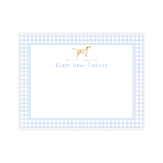 Labrador Retriever Nursery Stationery