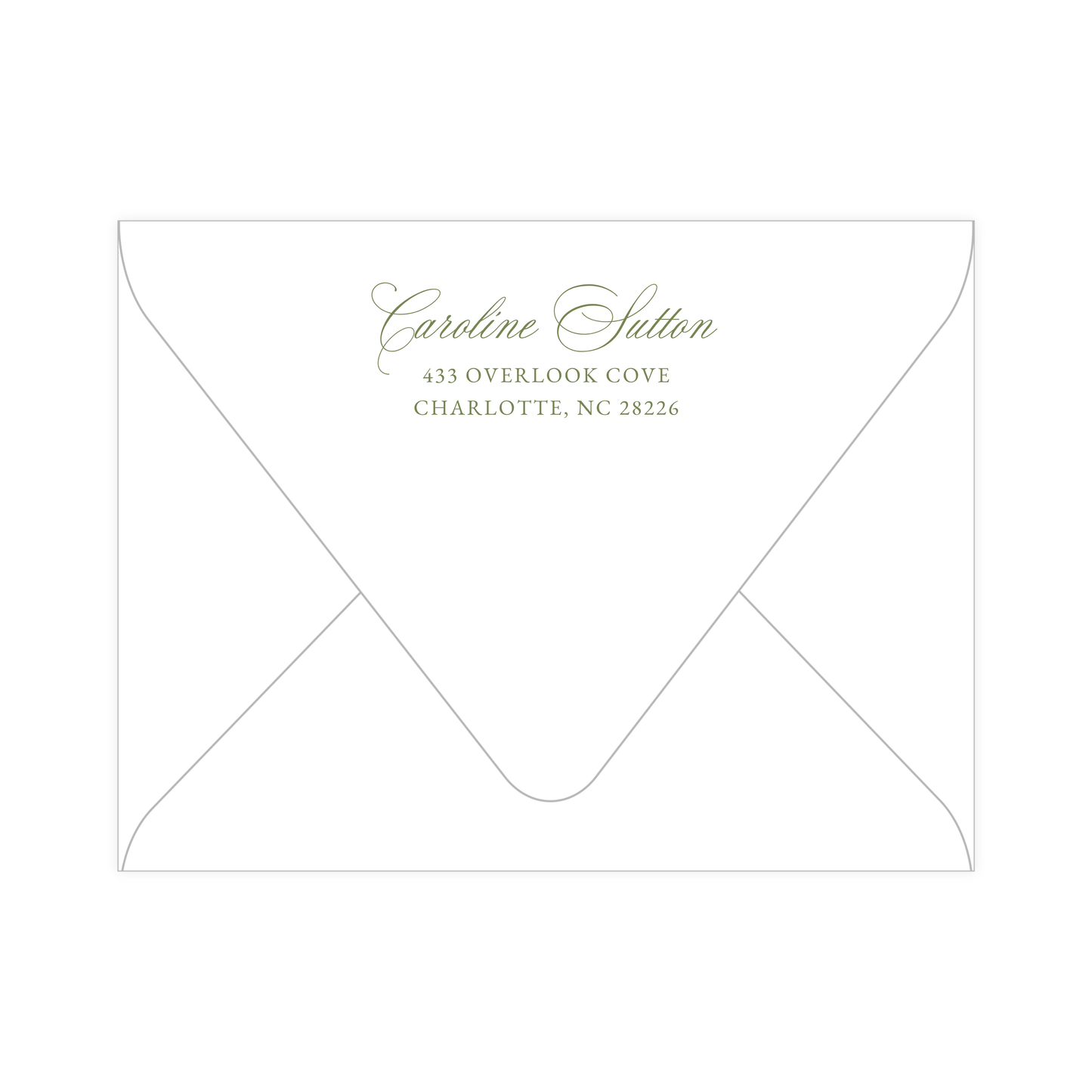 Sage Floral Medallion Stationery