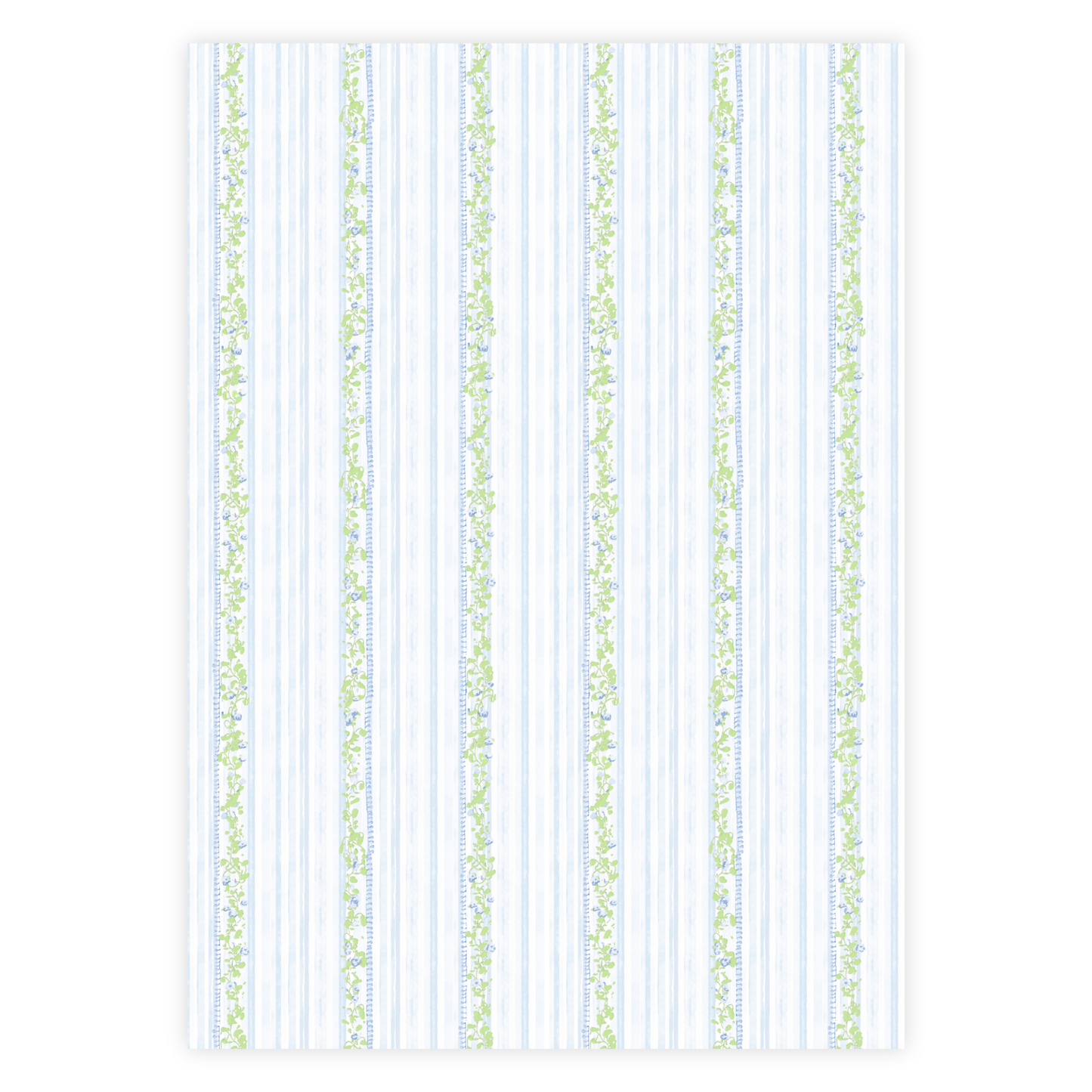 Garden Stripe Baby Shower Invitation