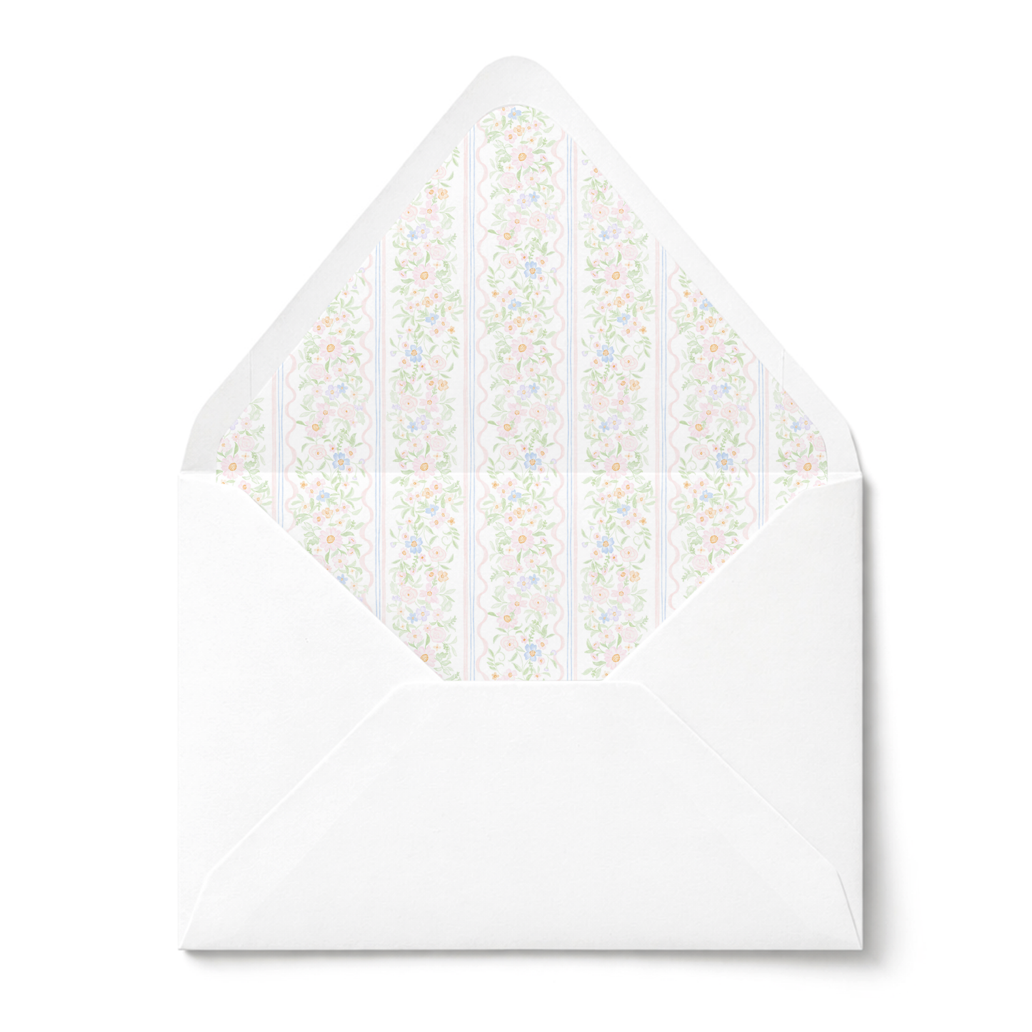 Pink Floral Baptism Invitation