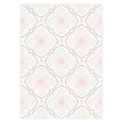 Floral Medallion Baby Shower Invitation