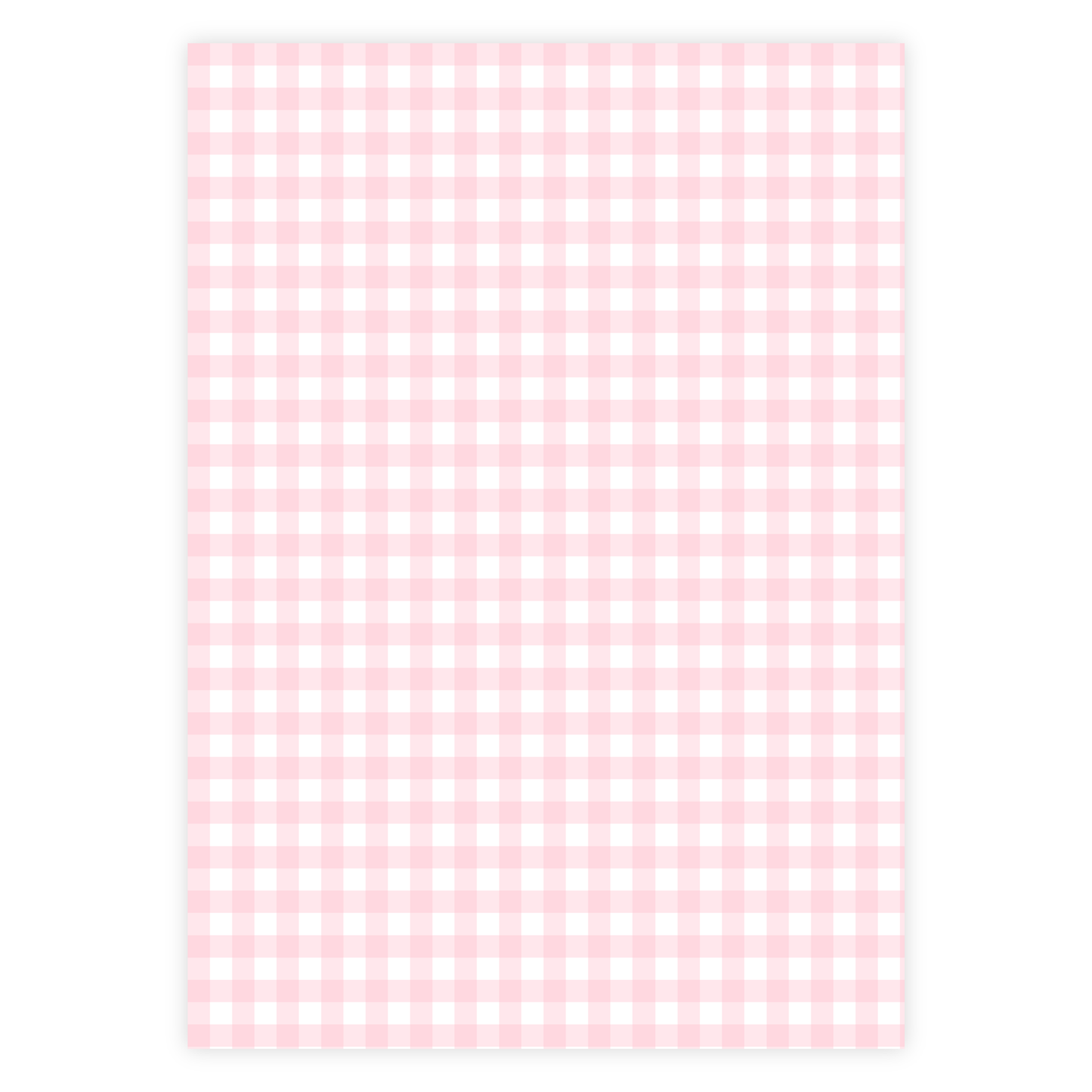 Pink Monogram Birth Announcement