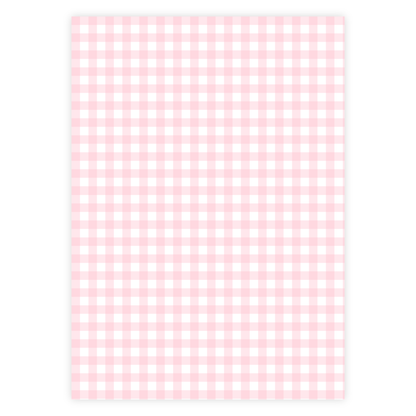 Pink Monogram Birth Announcement