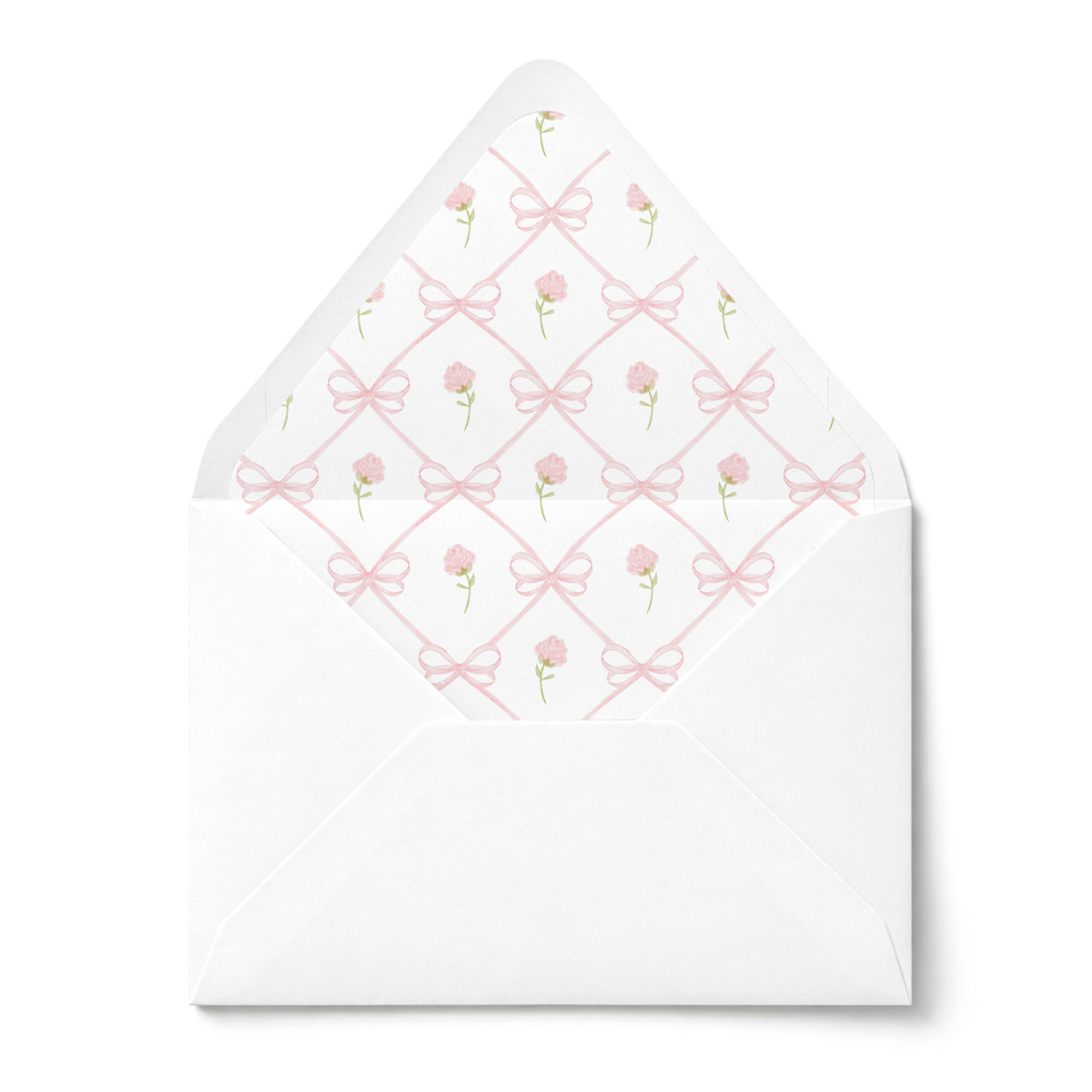 Floral Bow Baby Shower Invitation