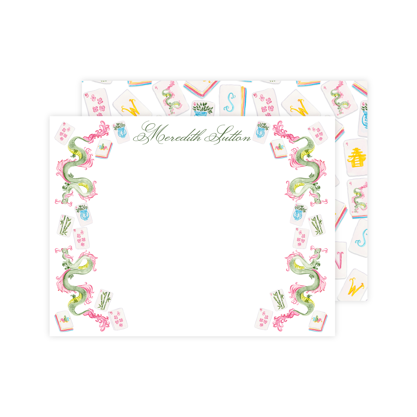 Mahjong Garden Stationery