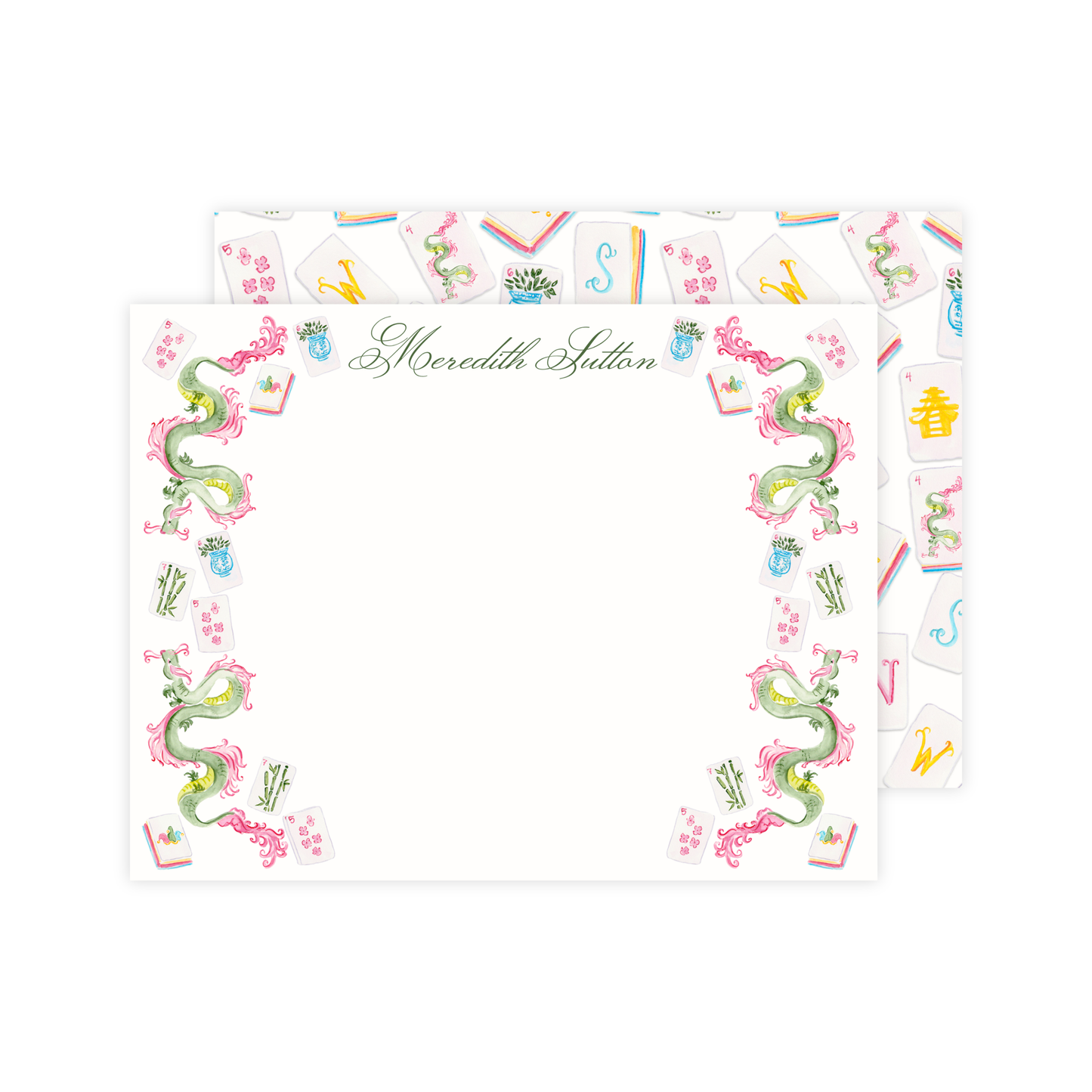 Mahjong Garden Stationery