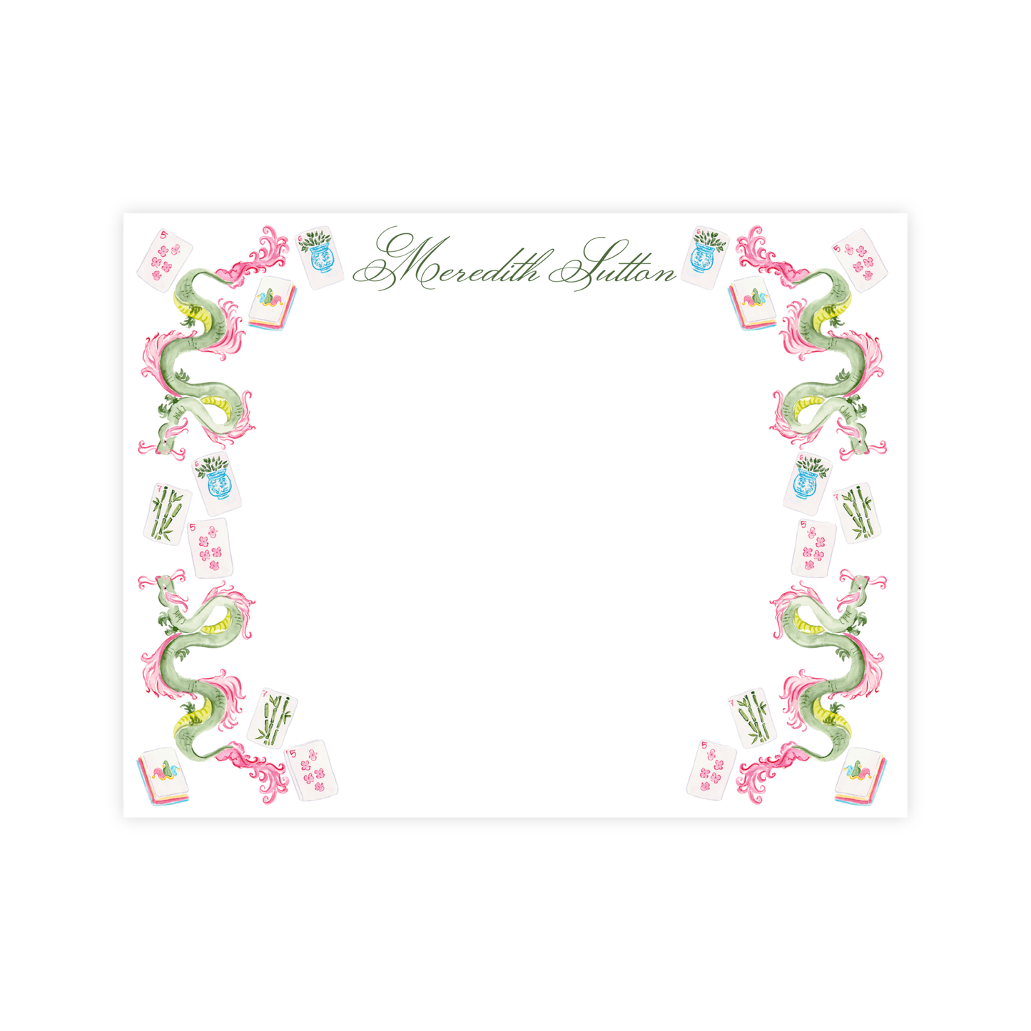 Mahjong Garden Stationery