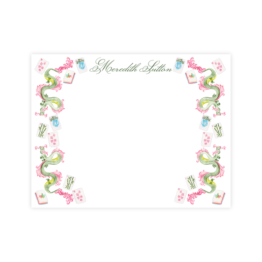 Mahjong Garden Stationery