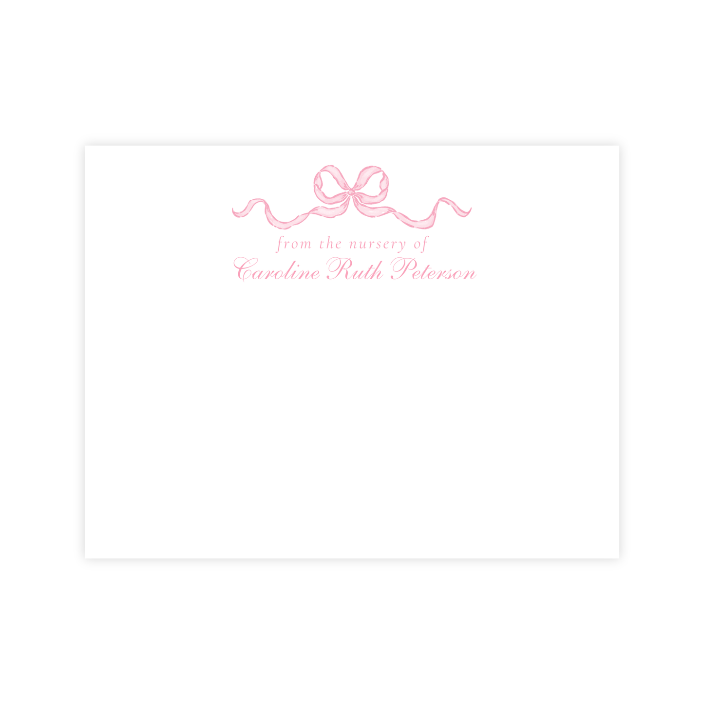 Pink Rose Nursery Stationery