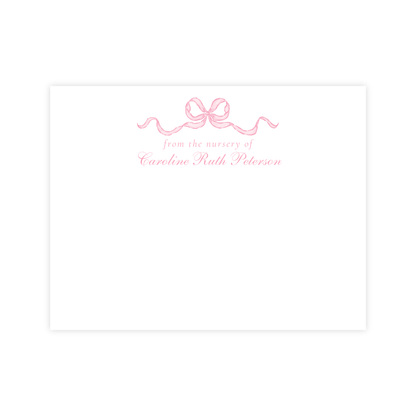 Pink Rose Nursery Stationery