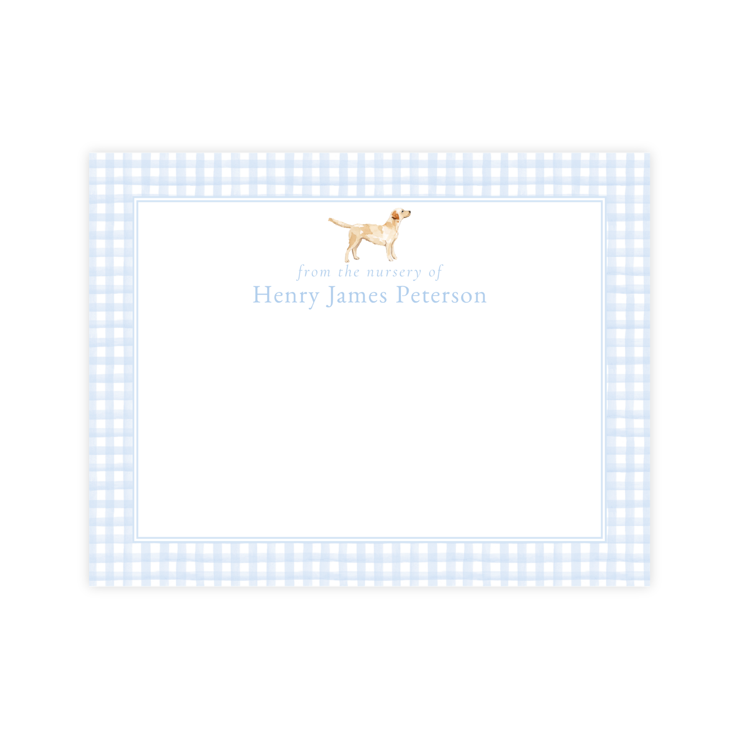 Labrador Retriever Nursery Stationery