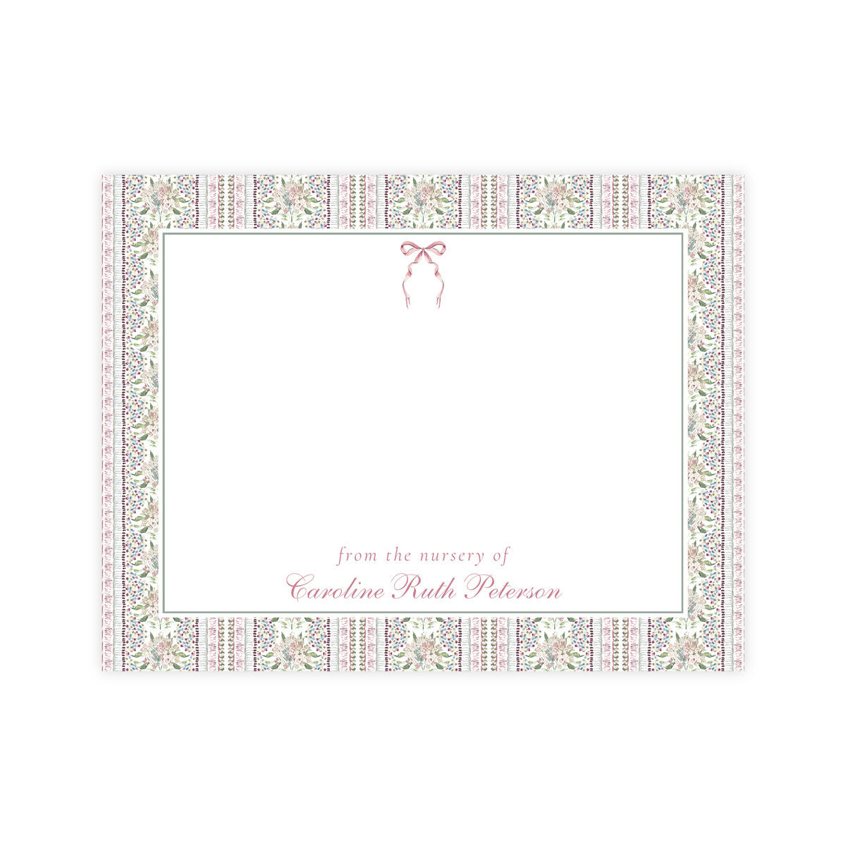 Vintage Floral Nursery Stationery