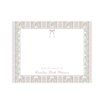 Vintage Floral Nursery Stationery