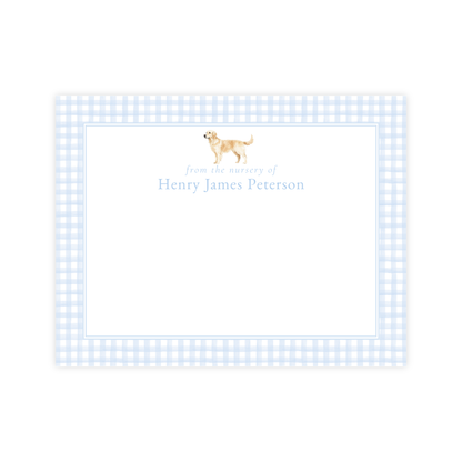 Golden Retriever Nursery Stationery