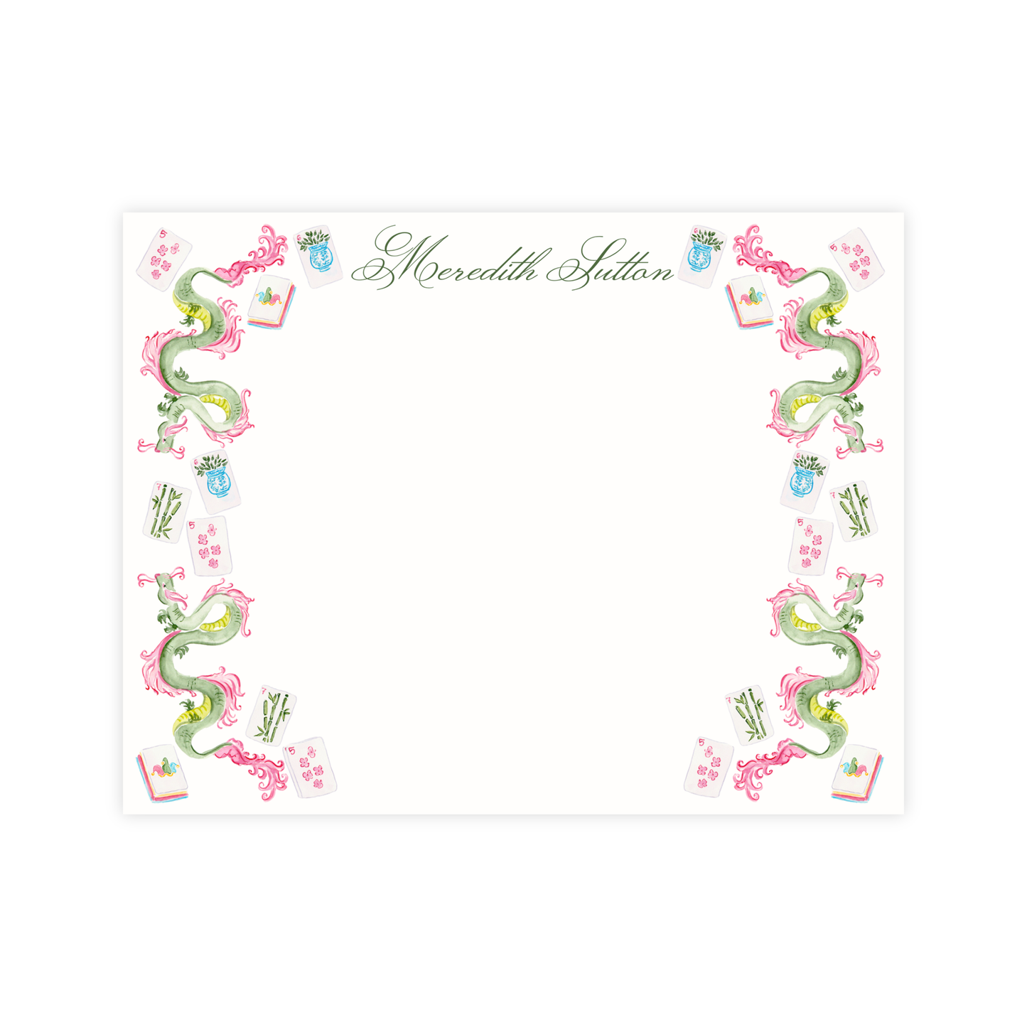 Mahjong Garden Stationery