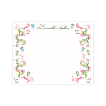 Mahjong Garden Stationery