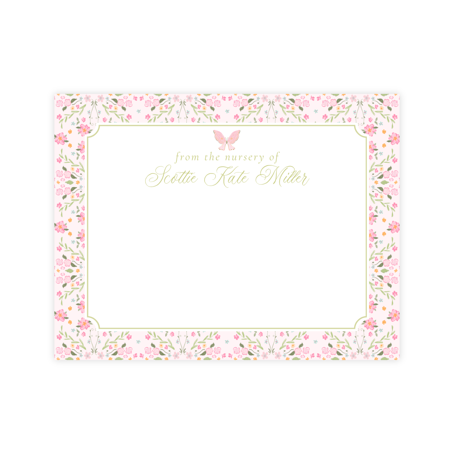 English Garden Nursery Stationery