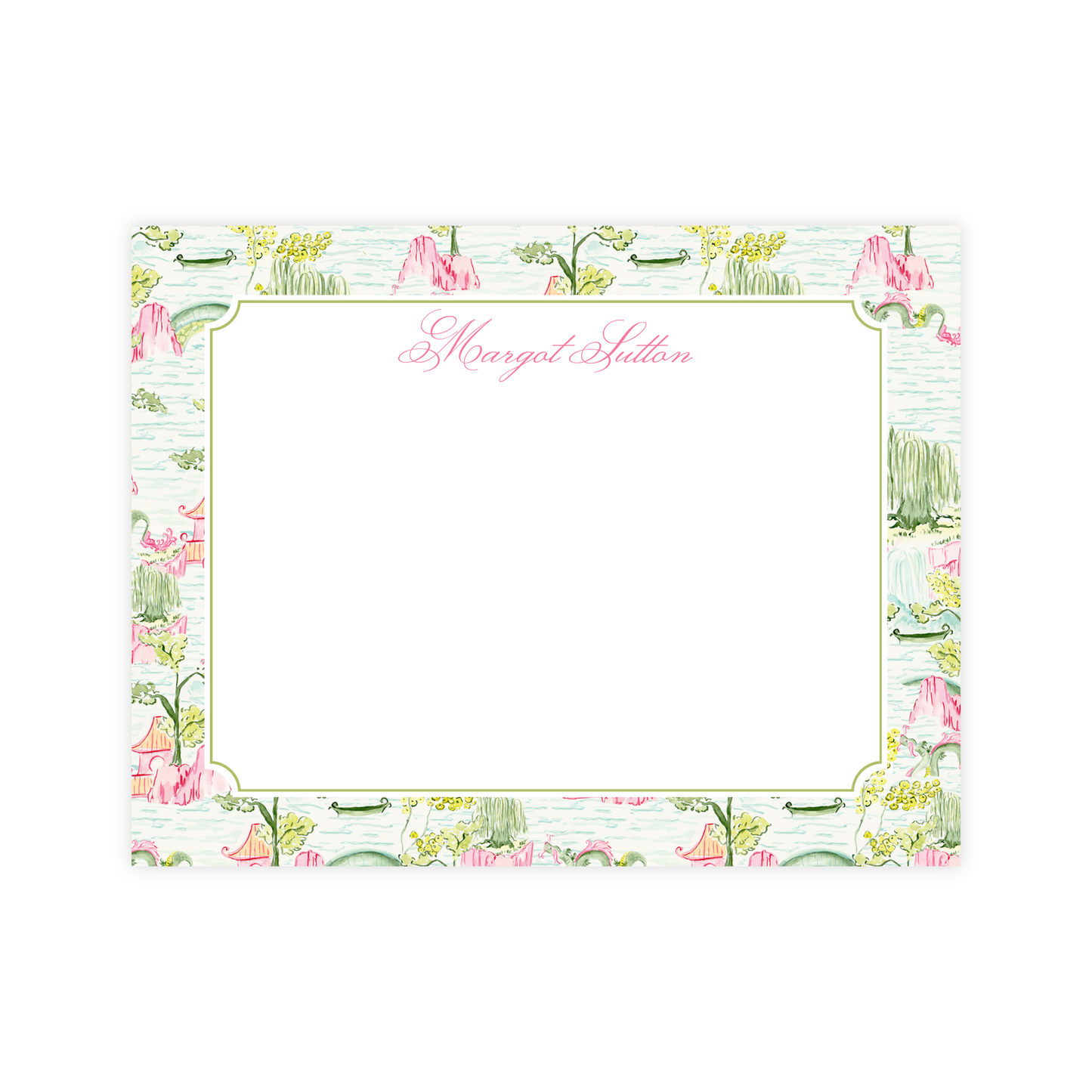 Pink Pagoda Stationery
