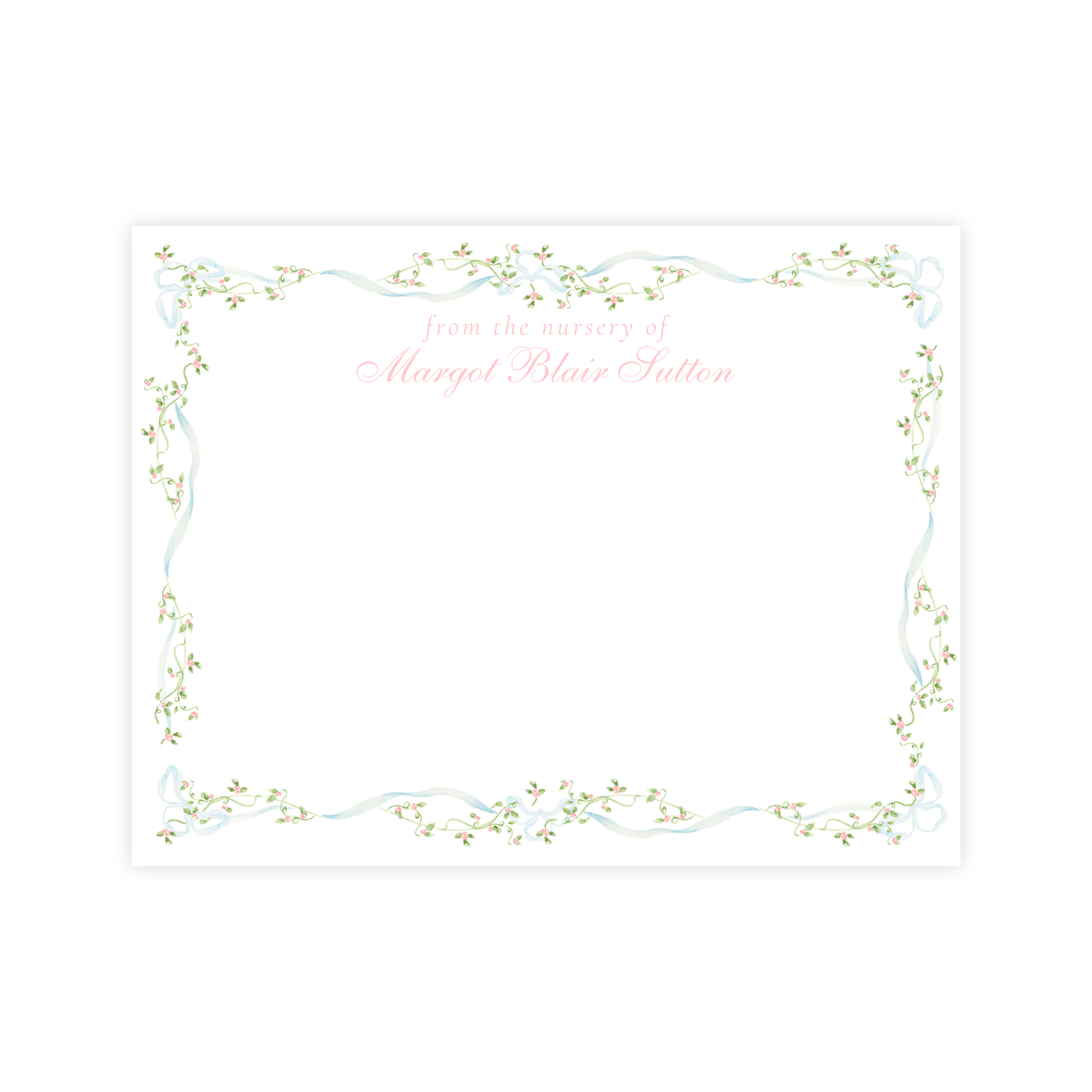 Blue Ribbon Nursery Stationery