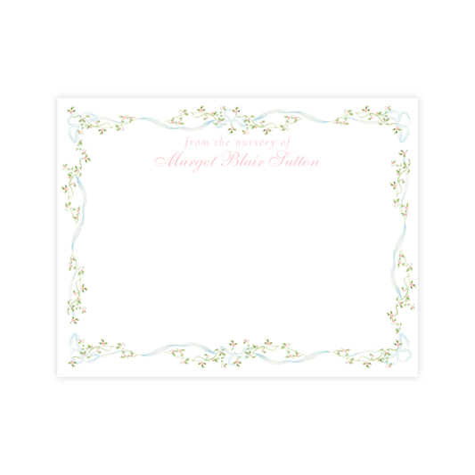 Blue Ribbon Nursery Stationery