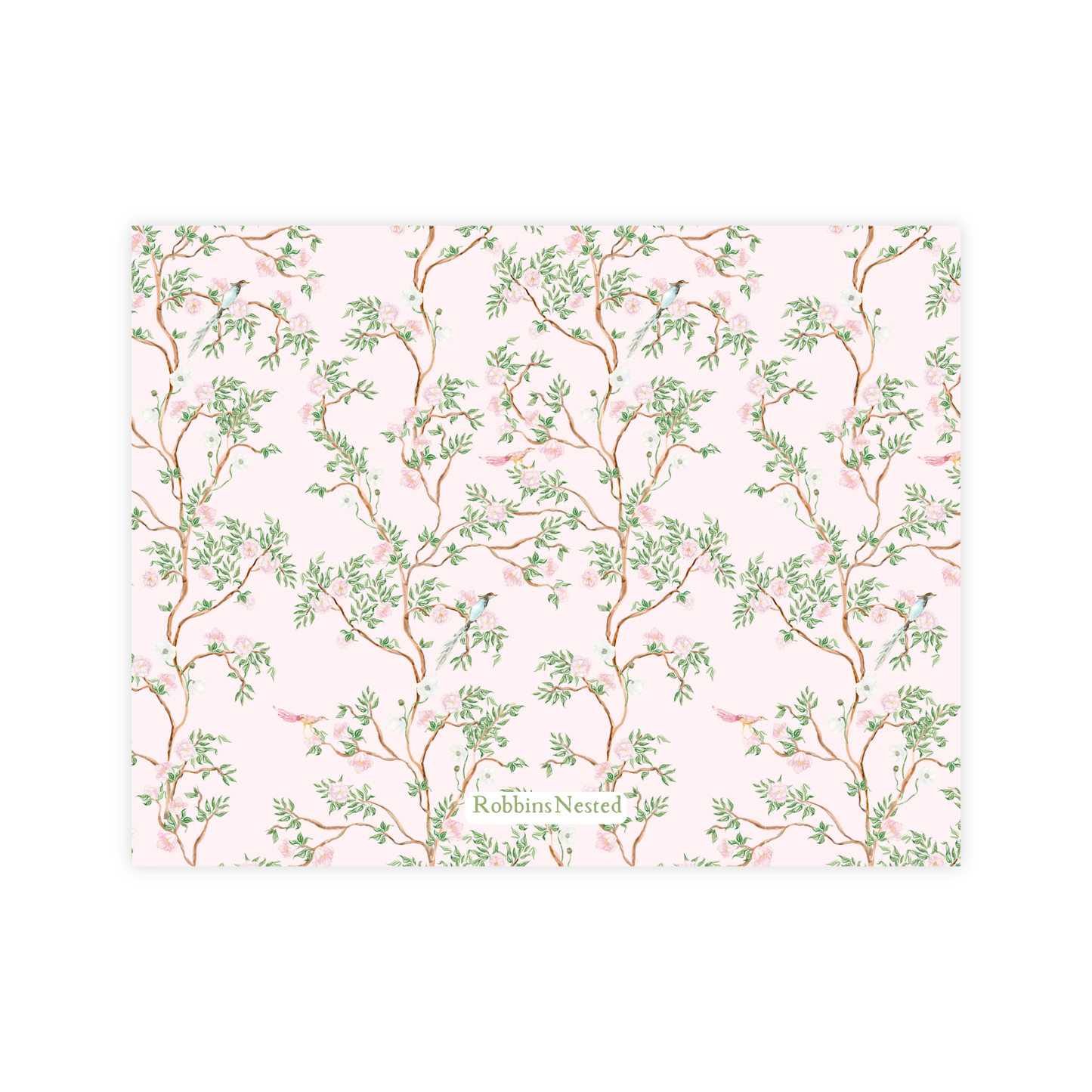 Pink Chinoiserie Nursery Stationery