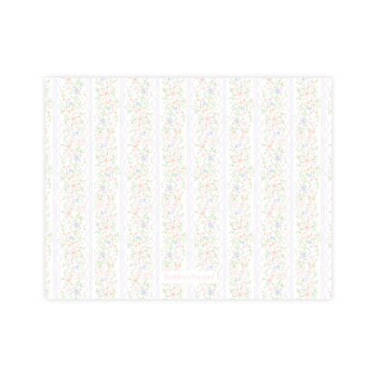 Floral Bow Nursery Stationery
