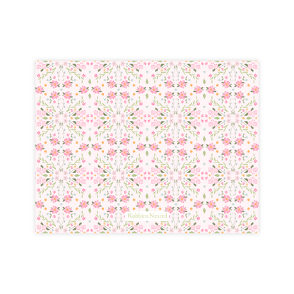 Pink Floral Nursery Stationery