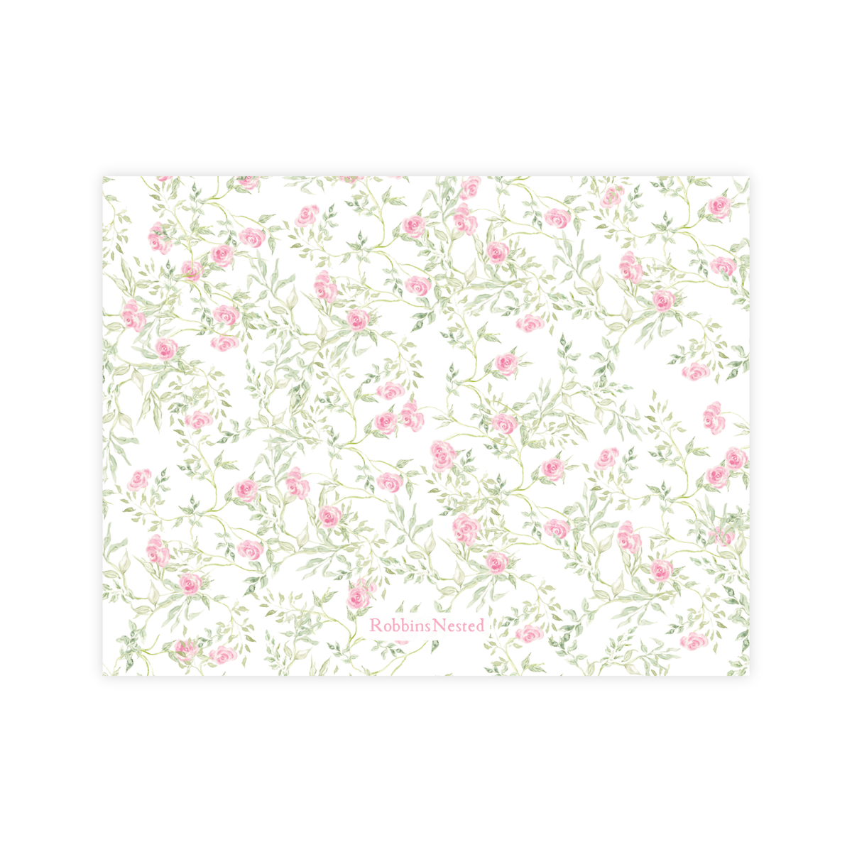 Pink Rose Nursery Stationery