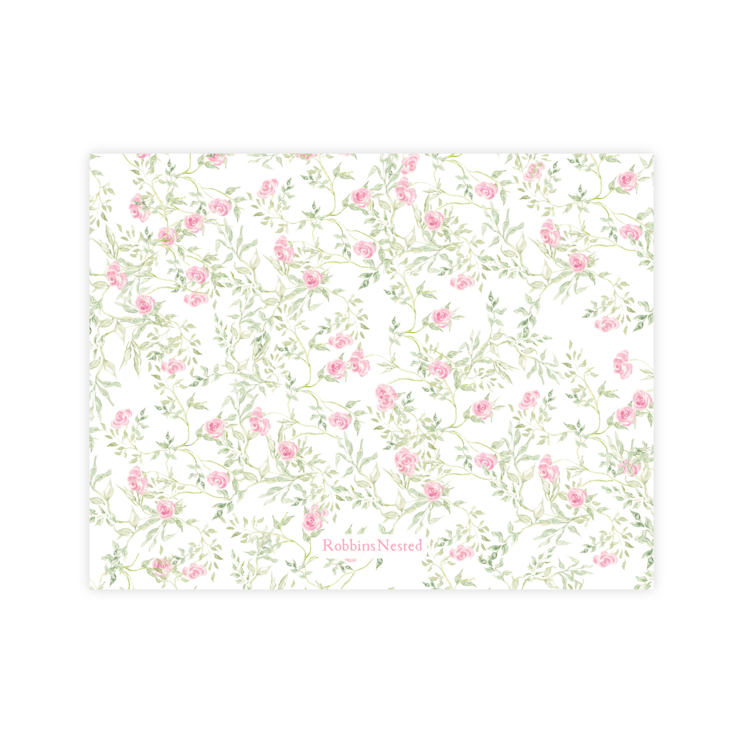 Floral Rocking Horse Nursery Stationery