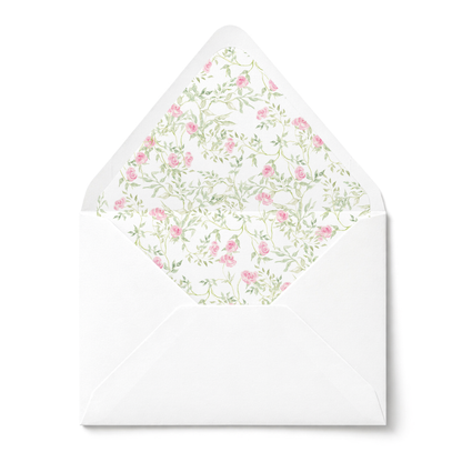Pink Rose Nursery Stationery