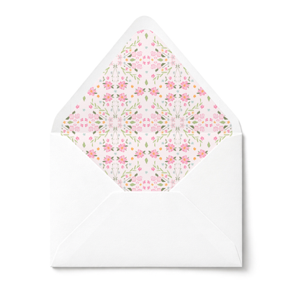 Pink Floral Nursery Stationery