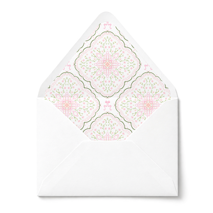 Floral Medallion Nursery Stationery