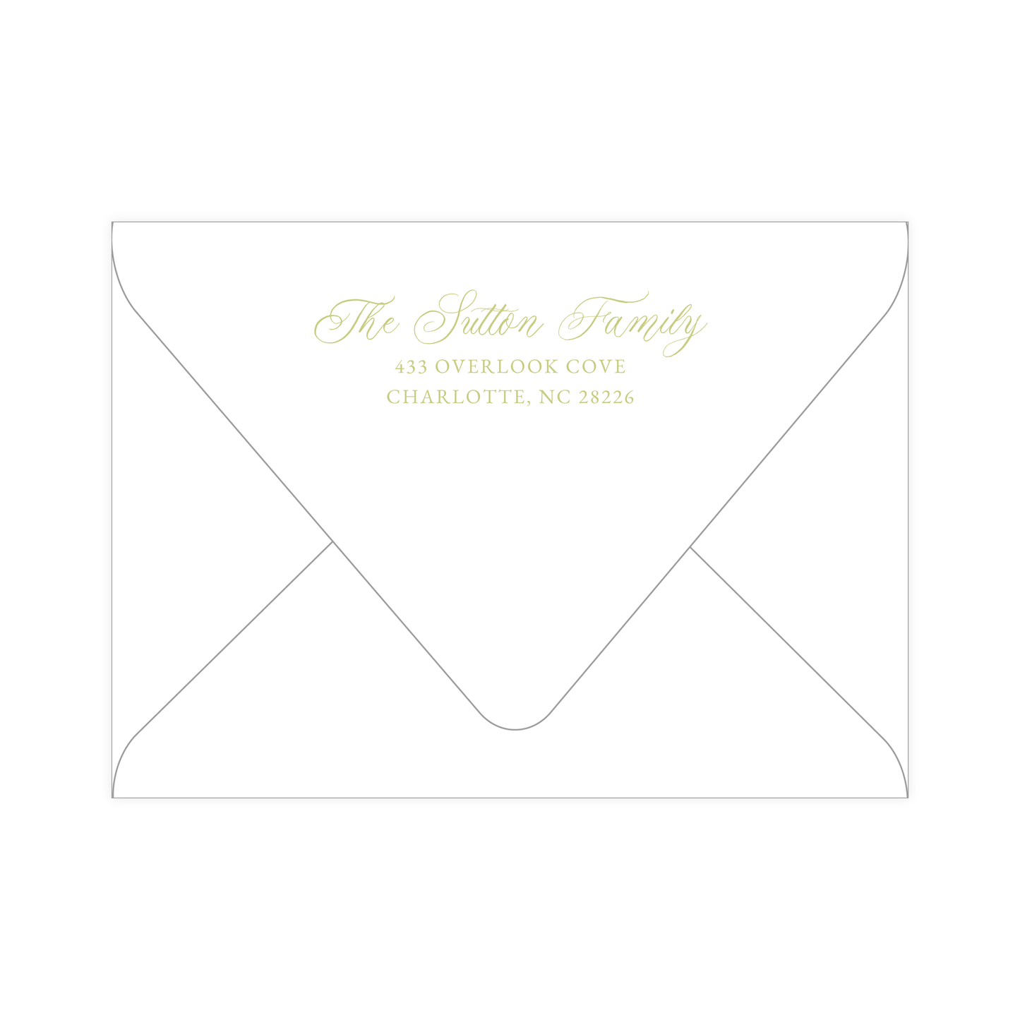 English Garden Birth Announcement