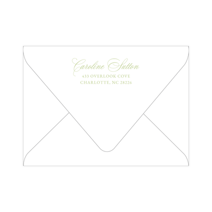 Floral Medallion Baby Shower Invitation
