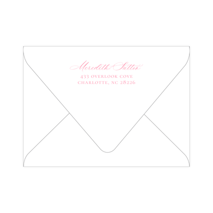 Monogram Watercolor Floral Stationery