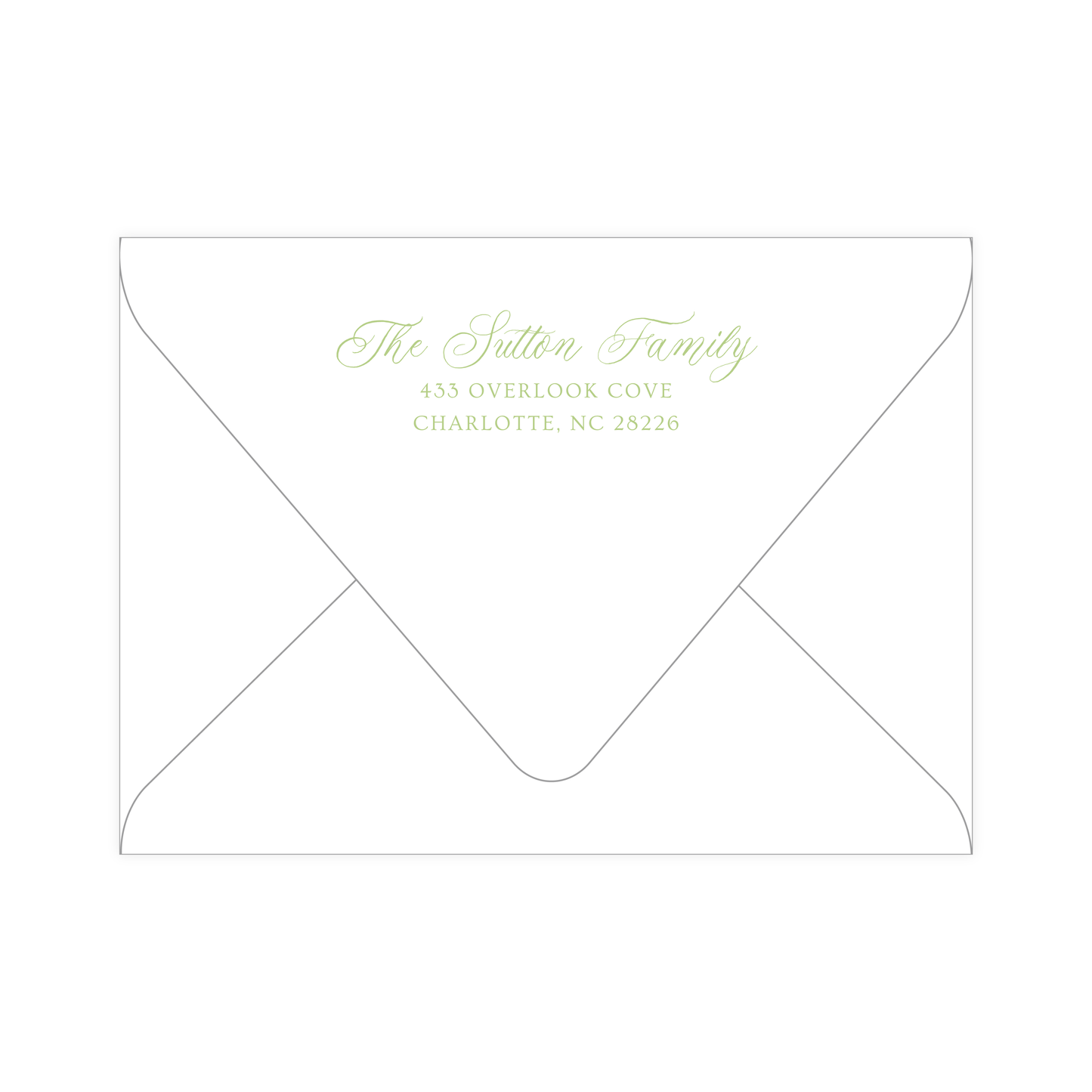 Garden Stripe Baby Shower Invitation