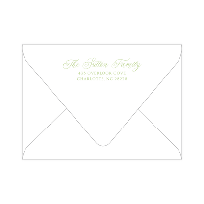 Garden Stripe Baby Shower Invitation