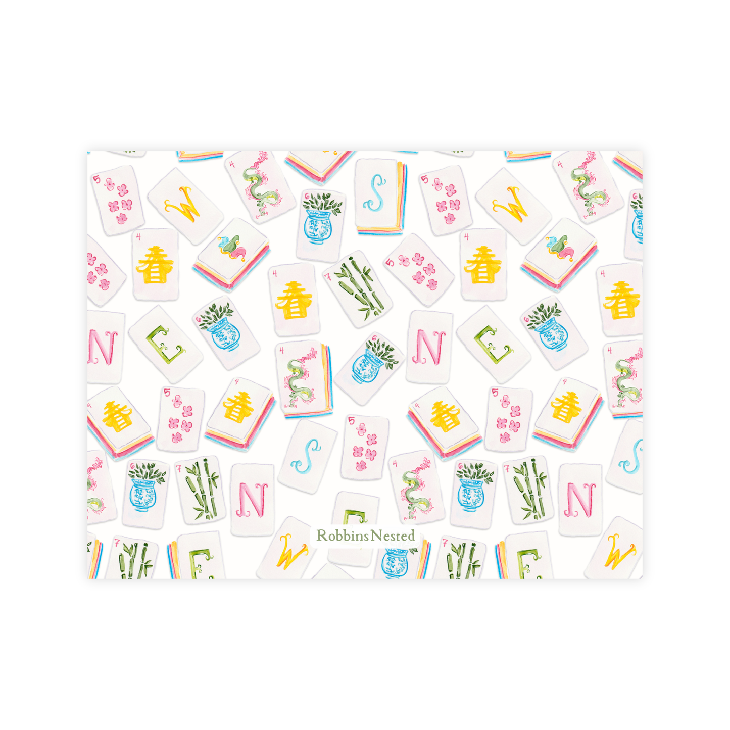 Mahjong Garden Stationery